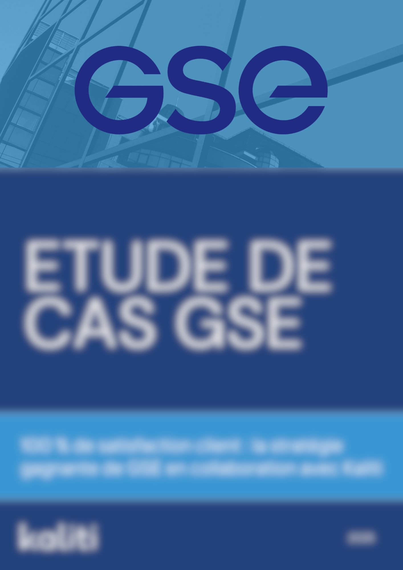 Landing page - Etude de cas GSE